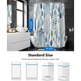 thumbnail image 5 of Shower Curtains Floral Shower Curtain Leaf Shower Curtain Plants Tropical Shower Curtain,Waterproof Fabric Shower Curtains for Bathroom with 12 Plastic Hooks, 72x72 Inch, 5 of 6