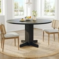 thumbnail image 2 of Yiwa 47" Wooden Round Kitchen Table, Farmhouse Style 4-Person Dining Table for Dining Room or Living Area (Without Chairs), 2 of 8