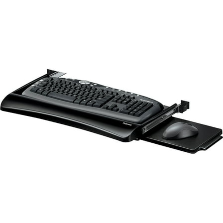 Fellowes Office Suites™ Underdesk Keyboard Drawer, Mount Type, with Accessories Included, Black