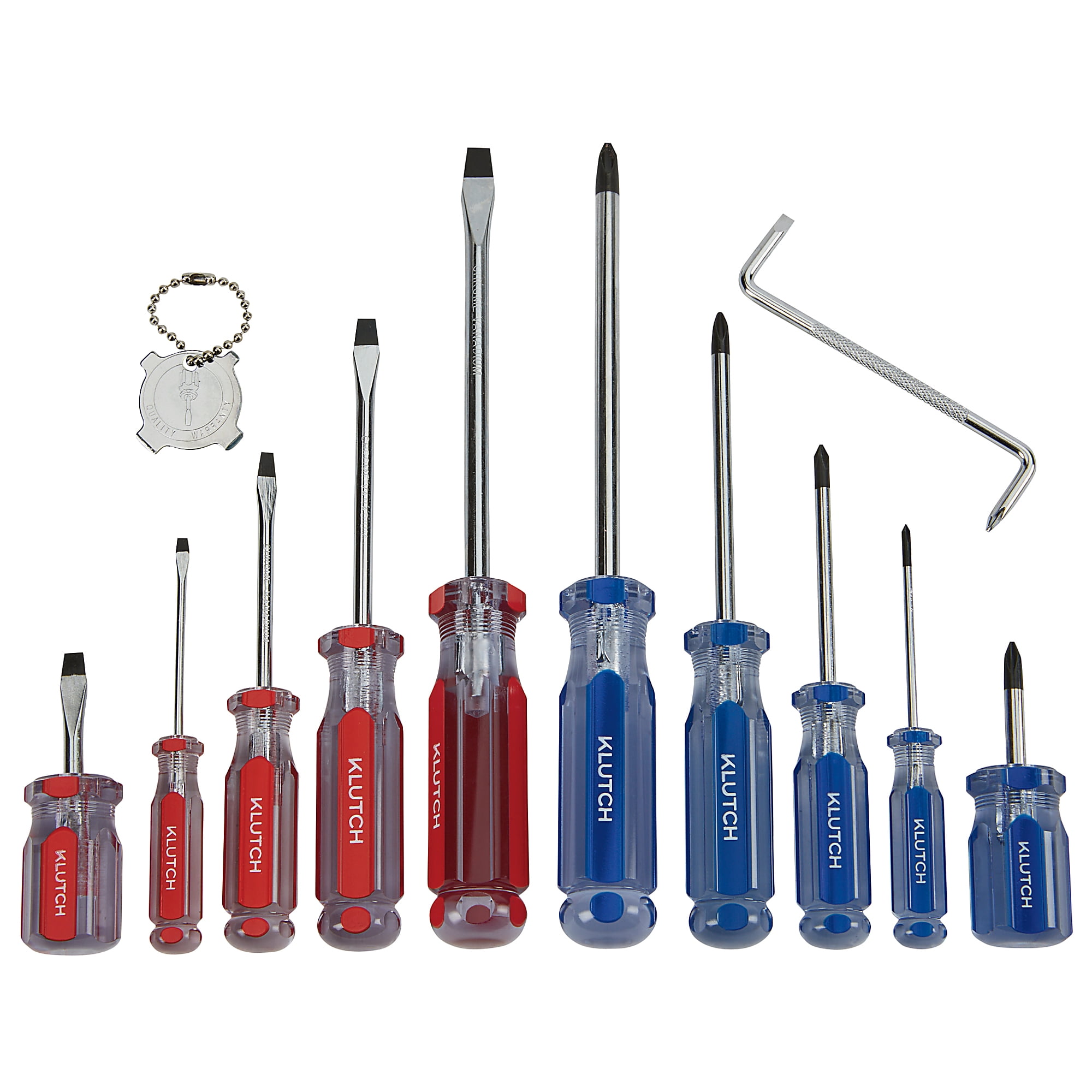 Klutch 12-Pc. Assorted Combination Screwdriver Set