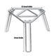 thumbnail image 5 of Naiovety Estante para fogata, parrilla de calefacción plegable, rejilla para senderismo, mochilero, soporte para trípode, accesorios para carpas, 5 of 6