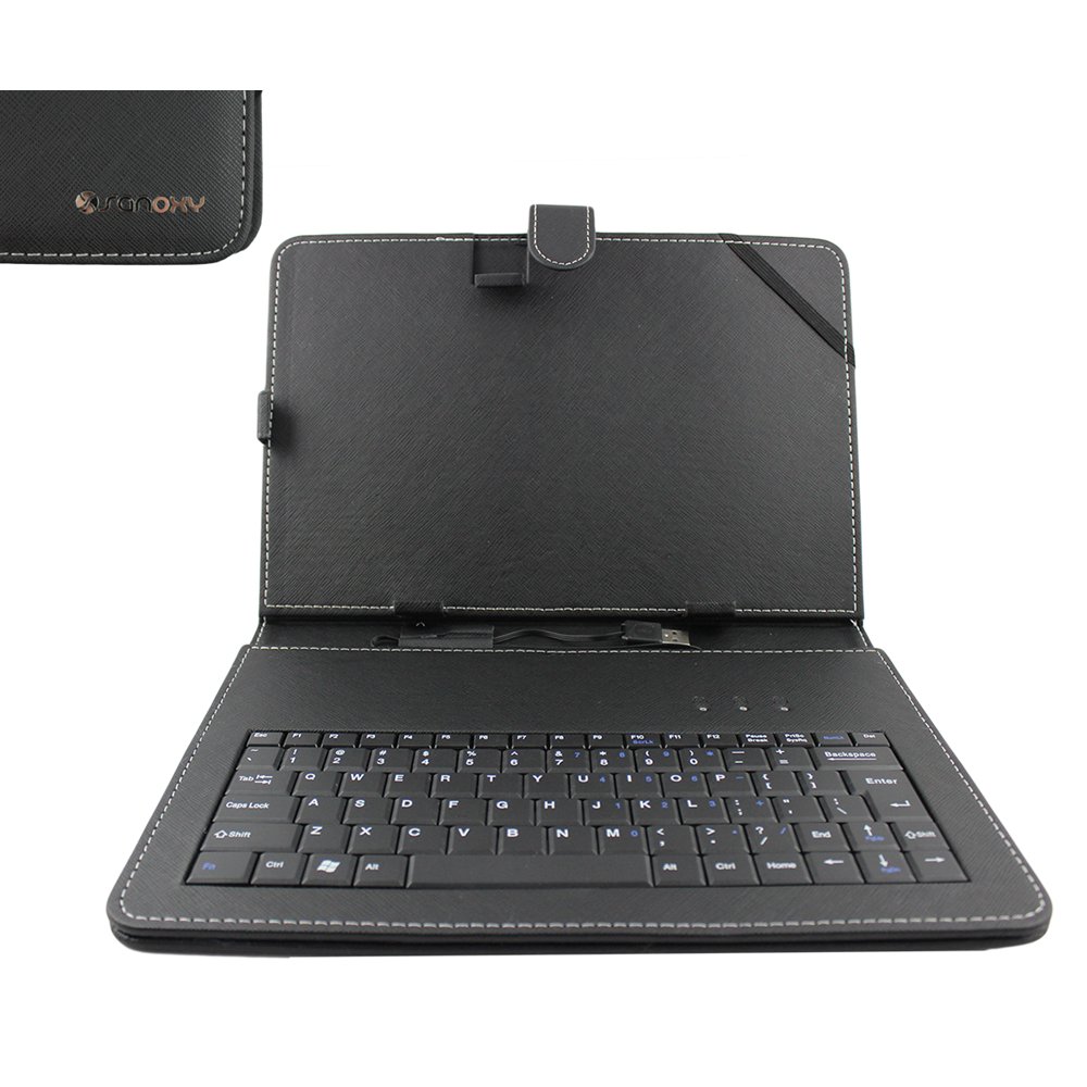 MICRO USB Keyboard PU Leather Case Stand for 9.7 INCH Android Tablets