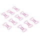 thumbnail image 5 of 100 Clips De Papel De Color Rosa, Clips De Papel Lindos, Clips De Papel De Metal De Galvanoplastia Pequeños Portátiles Con Forma De Hueso Para La Clasificación De Archivos Cuaderno De La Escuela De La, 5 of 5