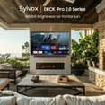 thumbnail image 4 of SYLVOX 55" Outdoor TV with Wall Mount, 4K UHD Google TV for Partial Sun Outside 1000nit Brightness, IP55 Weatherproof, Dolby Atmos, Voice Remote (Deck Pro 2.0), 4 of 23