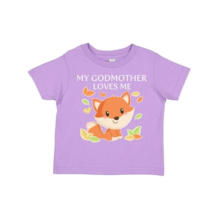 

Inktastic My Godmother Loves Me- Little Fox Gift Toddler Boy or Toddler Girl T-Shirt