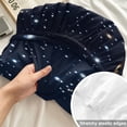thumbnail image 4 of Twin Sze Fitted Sheet Set - Blue Starry Sky 2 Piece Bedding Sets 16" Deep Pocket Fitted Sheet with 1 Pillowcase, Universe Space Galaxy Night Star Brushed Microfiber Hotel Luxury Bed Sheets, 4 of 9
