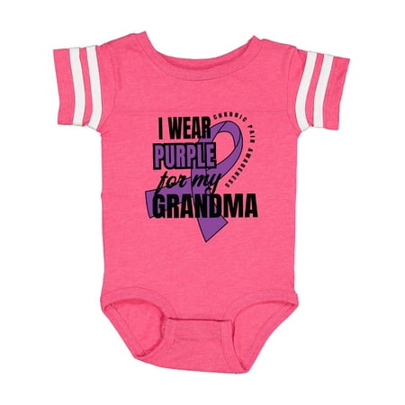 

Inktastic Chronic Pain I Wear Purple For My Grandma Gift Baby Boy or Baby Girl Bodysuit