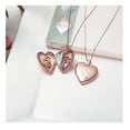 thumbnail image 2 of Sterling Silver Rose Gold Plated Plain Heart Locket - 1 Inch X 1 Inch - Rose Gold Plated, 2 of 2