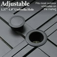 thumbnail image 5 of MF Studio 5-Piece Outdoor Patio Dining Furniture Set, Round Patio Table and Swivel Chairs with Cushions, Black & Beige, 5 of 12