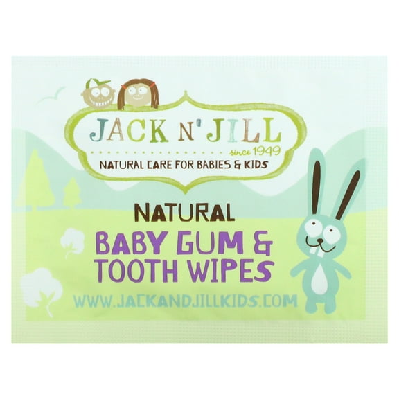 Jack N' Jill Natural Baby Gum & Tooth Wipes - 25 Wipes
