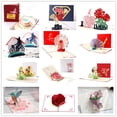 thumbnail image 2 of Tarjeta emergente hecha a mano, 3D, cortada con láser, tarjetas de felicitación emergente para San Valentín, Día del Padre, boda, aniversario, ocasión de felicitación, 2 of 4