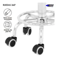 thumbnail image 4 of Silla Taburete Oficina 360° Ajustable Con Respaldo, 4 of 8