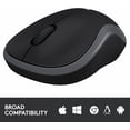 thumbnail image 3 of M185 Souris Sans Fil, 2.4GHz avec Récepteur USB Mini, Autonomie de 12 Mois, Suivi Optique 1000 DPI, Ambidextre, Compatible avec PC, Mac, Ordinateur Portable, 3 of 5