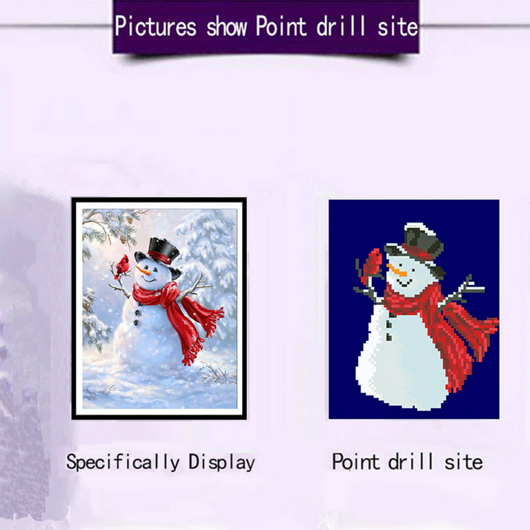 SDJMa Christmas Diamond Painting Kits for Adults,Santa Snowman