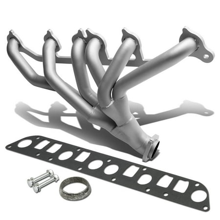 Ceramic Stainless Steel Headers (For 91 to 99 Jeep Grand Cherokee/Wrangler 6-1 Stainless Steel Exhaust Header Kit (Silver Ceramic Coated) - YK TJ 96 97)