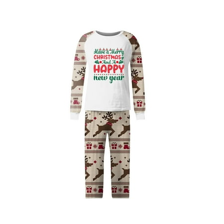 

Act Now! HIMIWAY Matching Family Christmas Pajamas Christmas Prints Family Matching Long Sleeve Tops+Pants Set Family Matching Sets Kids 3 Years