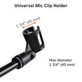 Adjustable Microphone Stand Boom Arm Mic Mount Quarterturn Clutch