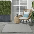 thumbnail image 3 of Nourison Courtyard Indoor/Outdoor Ivory/Charcoal 4' x Square Area Rug (4 Square), 3 of 9