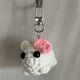 thumbnail image 3 of Llavero de hámster tejido a mano | Llavero de peluche para mochila o bolso | Lindo regalo de muñeco de roedor tejido para amantes de las mascotas, amigos y coleccionistas, 3 of 6