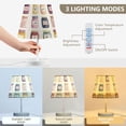 thumbnail image 3 of Yayeee Mini Table Lamp 10.8" Dimmable with Fabric Shade 3 Color Temperatures, Beige Jam Jars, 3 of 7