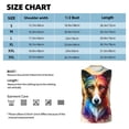 thumbnail image 5 of Goofa Colorful Art Dog Printed Men's Sleeveless T-Shirt - Athletic Gym Workout Tank Top for Men - Moisture-Wicking, UPF 30+ Quick-Dry Muscle Tee-Small, 5 of 8