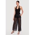 thumbnail image 2 of Women's Organza Varsity Stripe Straight Leg Pants, 2 of 4