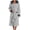 Gray, variant on FAHUOMU Plush Hooded Robes For Women Cozy Warm Fleece Bath Robe With Pockets Winter Loose Fit Loungewear