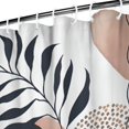 thumbnail image 3 of Blue Boho Abstract and Plant Pattern Shower Curtain 72"x72" ,Bathroom Decorative Shower Curtains Set with 12 Hooks,Modern Waterproof Washable Shower Curtain, 3 of 6