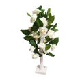 thumbnail image 2 of Lámpara de árbol de rosas LED Lámpara de de árbol de 24 LED Centro de de lámpara Gran decoración para el dormitorio para hogar Día de Blanco lechoso Yinane Lámpara Rose Tree, 2 of 7