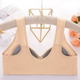 thumbnail image 3 of iHPH7 Front Closure Bras for Women Daisy Bras for Older Women Floral Print Everyday Sleep Bras Front Button Wireless Bras Post Surgery Bra No Underwire Full Coverage Beige 36, 3 of 8
