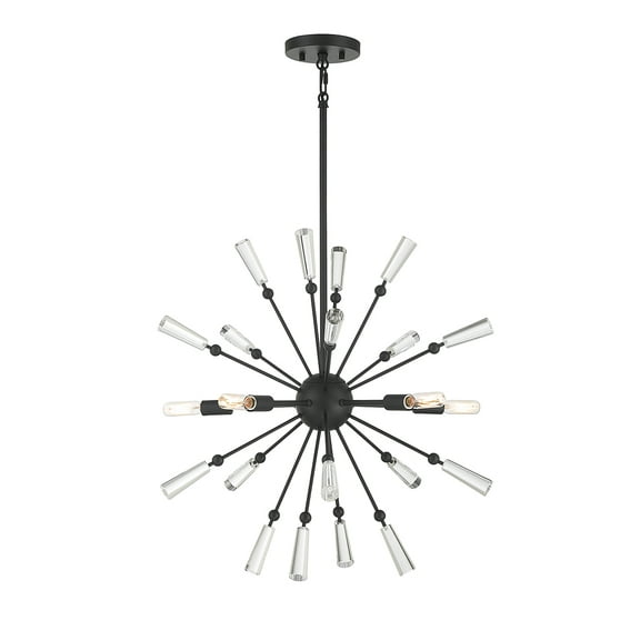 Trade Winds Elaine 5-Light Pendant in Matte Black