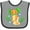 Heather and Black, variant on Inktastic Cute Orange and Green Axolotl Boys or Girls Baby Bib