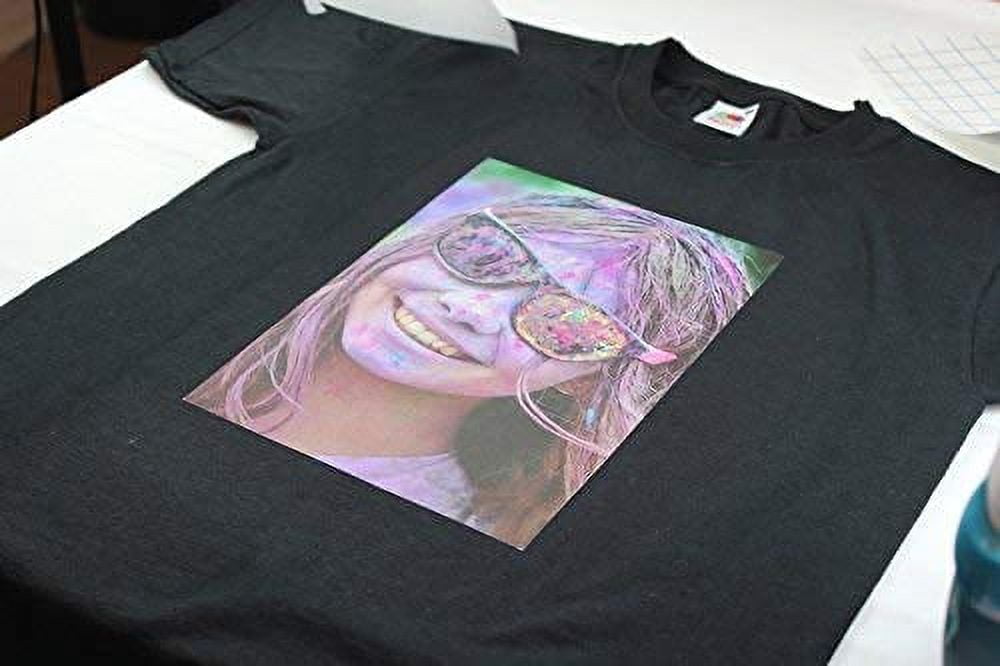 PPD 20 Sheets 8.5x11" - Inkjet Iron-on Heat Transfer Paper for Black & Dark Fabric and T-Shirts - Premium - PPD-4-20