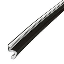 M-D Building Products 11827 81 in. Black Vinyl-coated Foam Top and Sides Door Seal for Doors with Kerf/Channel