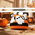 thumbnail image 3 of Hkoxplj Halloween Beanie Hat Unisex Pumpkin Ghost Knit Beanie Cap Warm Stretchy Soft Knitted Hat for Men Women Party Outdoor Winter Daily Wear, 3 of 3