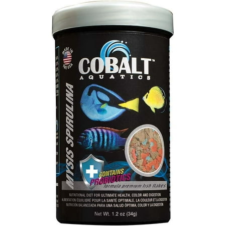 Cobalt International 23033N Mysis Spirulina Fish Food Flakes with