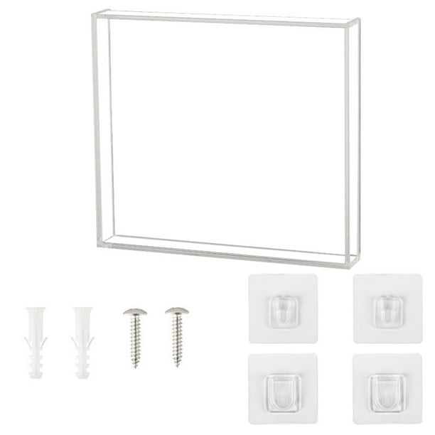 Caja de Exhibición de Pared Universal para Discos CD, Gabinete de Almacenamiento Transparente, Soporte de Acrílico para Libros, Archivos, Revistas y Tarjetas