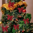 thumbnail image 4 of WHEANG Home Decor Velvet Bows For Christmas Tree Wreath Garland Velvet Bows Velvet Christmas Tree Bows Christmas Wreath Bows Christmas Velvet Bows Rustic Crafts Bows (Red), 4 of 4