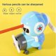thumbnail image 3 of Pencil Sharpener Kids Manual Hand Crank Cartoon Airplane Shape Single Hole Pencil Sharpener, 3 of 5