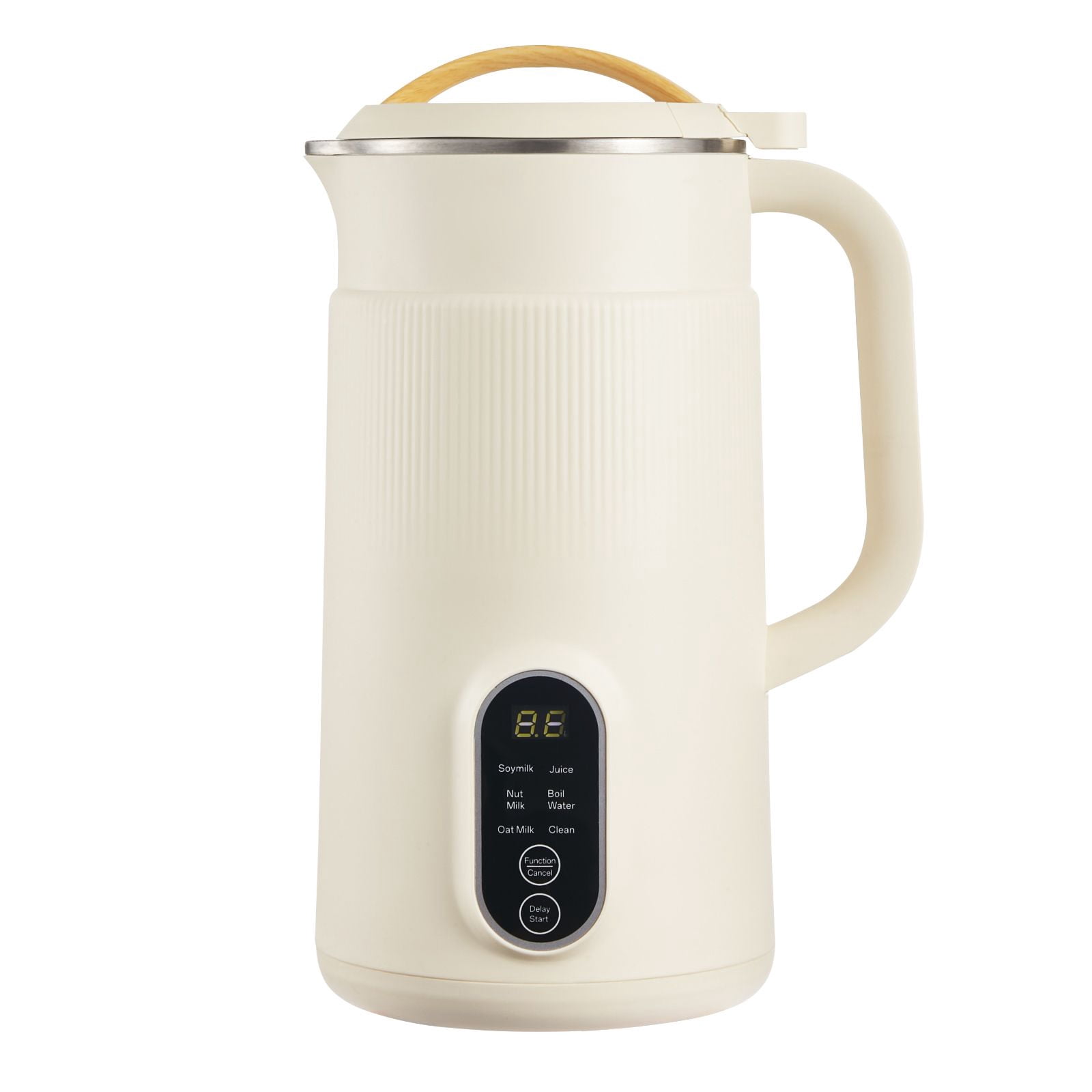 Nut Milk Maker 6-in-1 20oz Capacity 6 Stainless Steel Blades 70dB Low Noise 12H Timer Self-Cleaning for Soy Nut Oat Milk
