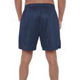 thumbnail image 2 of Justice League Movie Aquaman Logo Mens Lined Mesh Shorts, Navy, Large, 2 of 6