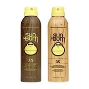 Sun Bum Sun Bum Original Spf 30 and 50 Sunscreen Spray Vegan and Reef Friendly (octinoxate Oxybenzone Free) Broad Spectrum Moisturizing Uva/uvb Sunscreen With Vitamin E 2 Pack