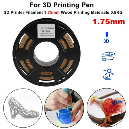Premium 3D Printer Filament 1.75mm Wood Printing Materials Roll 0.8KG For 3D Printing Pen Engineer Drawing Art