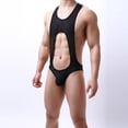 thumbnail image 5 of Gibobby Lencería de encaje Día de San Valentín para mujer Ropa interior sexy para hombres Boxer Boxers unidos Calzoncillos de pedo transpirables de malla sexy Calzoncillo(Negro, M), 5 of 5