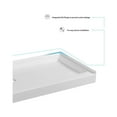 thumbnail image 5 of Elegant Kitchen & Bath STY01-L6030 60 x 30 in. Single Threshold Shower Tray Left Drain, Glossy White, 5 of 10