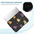 thumbnail image 2 of FORMRS 13"-13.3" Laptop Sleeve Protective Case Soft Carrying Quilted Computer Bag Cover, Black Halloween Ghosts, 2 of 7