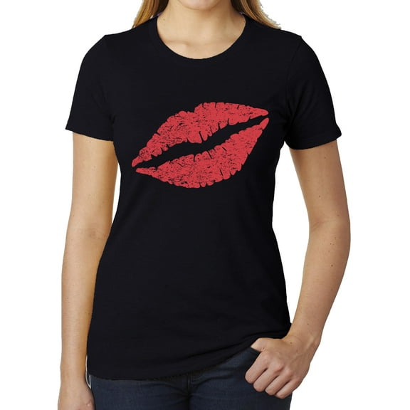 Woman's lips short Sleeve tee, Trendy T-shirts, Cute shirts for woman