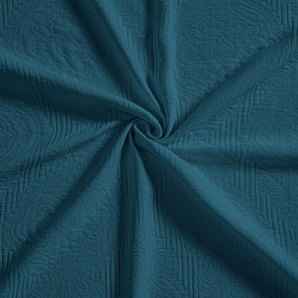 Superior 3-Piece Florin Cotton Matelasse Deep Sea Bedspread Set, Full
