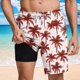 thumbnail image 2 of Pantalones Cortos Casuales para Hombre Imprimir con Bolsillos Pantalones de Playa de Cintura Elástica, Pantalones Cortos de Cintura Elástica para Hombre, 2 of 6