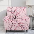 thumbnail image 2 of Xoenoiee Butterfly Cherry Blossom Pattern Recliner Slipcover Stretch Reclining Chair Covers 4 Pieces Non Slip Recliner Sofa Slipcovers with Pockets Fitted Sofa Couch Cover Lazy Boy Chair Cover, 2 of 7